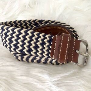 Martin Dingman Country Wear Newport Stretch Braid Leather Belt